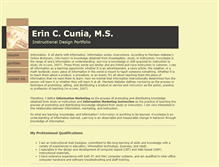 Tablet Screenshot of erincunia.com